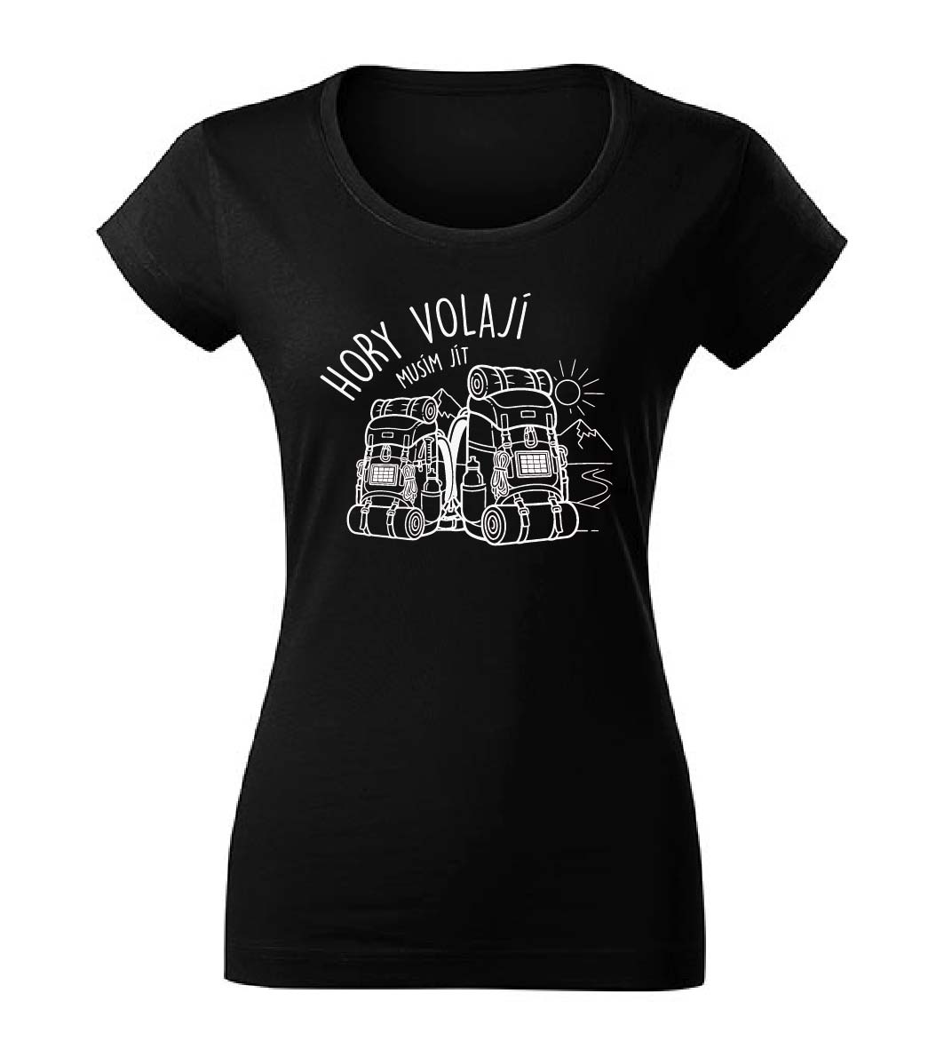 Dámské tričko- Hory volají - Obrázek 2