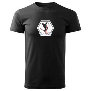 Pánské tričko- Lyžař